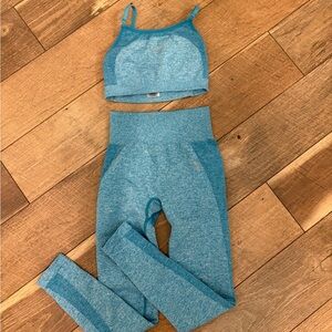 Gymshark Set (S): Flex High Waisted Leggings & Flex Strappy Sports Bra